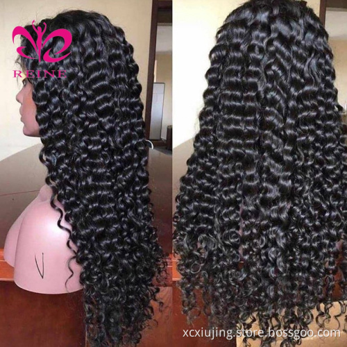 Cuticle Aligned Remy Hair Lace Frontal Pre-Plucked Brazilian Virgin Human Hair Deep Wave 13x4 double drawn human hair wigs